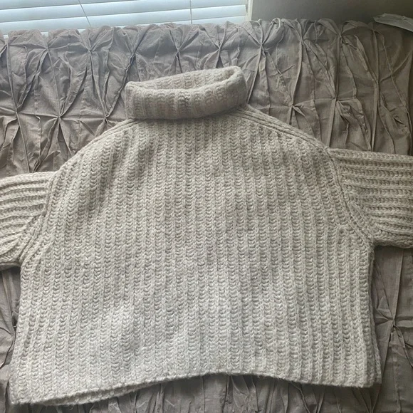 Free people cowl neck chunky sweater - Picture 5 of 7